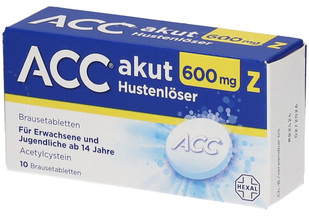 ACC akut 600 mg Z 10정 상자