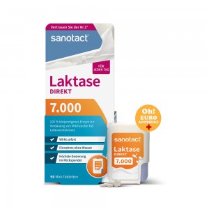 자노탁트 락타아제 7000 유당불내증정제 [90정] Sanotact Lactase 7,000 Direct [90정]