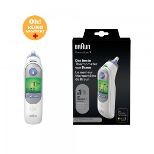 BRAUN 발열 온도계 IRT 6520, ThermScan 7, 브라운 체온계 흰색