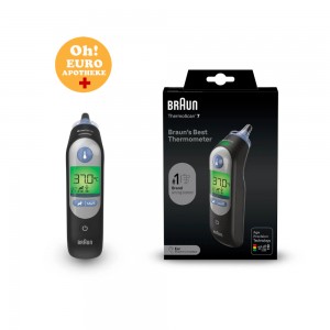 BRAUN 발열 온도계 IRT 6520B, ThermScan 7,  브라운 체온계 검정색