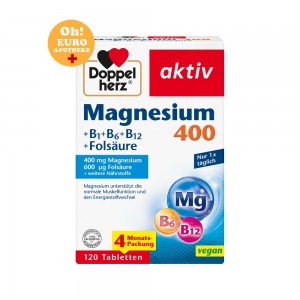 도펠헤르츠 마그네슘 400 [120정] doppelherz magnesium 400 [120정]