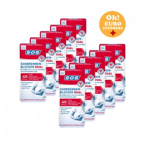 SOS 속쓰림 완화제 [20정x10] SOS Heartburn Blocker dual [20정x10]