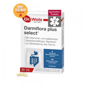 닥터볼츠 담플로라 플러스 유산균 고용량 [80정] dr.wolz darmflora plus select [80stk]
