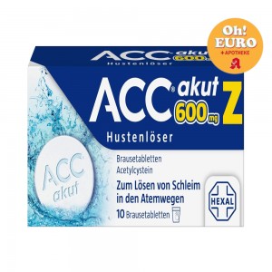 ACC 급성기침완화제 600mg 레몬향 발포정 [10정] x 3 box