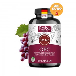 라이부 OPC 포도씨 추출물 고함량 항산화제 [180캡슐] Raibu OPC Grape Seed Extract High Dose [180stk]
