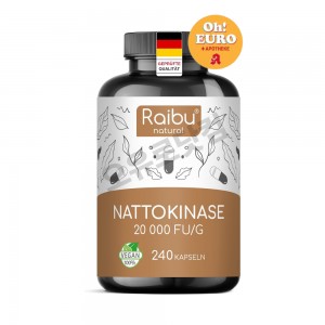 라이부 나토키나제 고용량 혈관청소 혈압관리 [240캡슐]  Raibu Nattokinase Capsules High Dose [240stk]