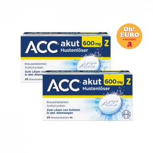 ACC akut 600 Z 기침 완화제 발포정 세트 20개입X2